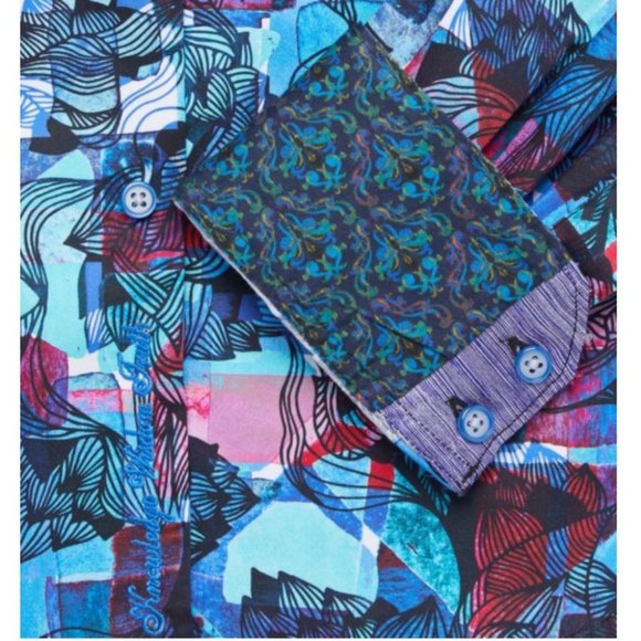 NWT Robert Graham Barley Classic Fit Print Shirt - Picture 7 of 12